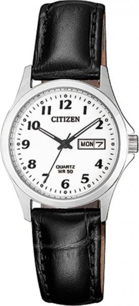 Relógio Feminino Citizen TZ28520N 26mm Couro Preto