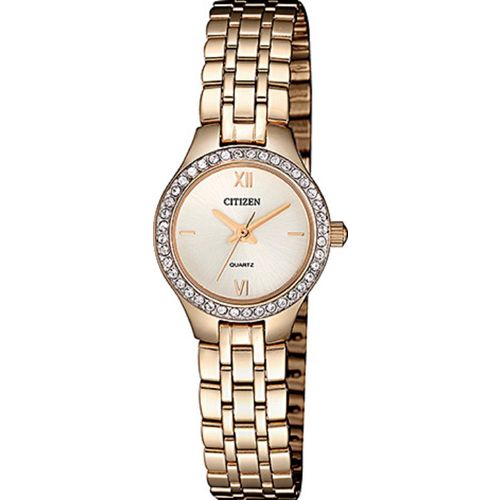 Relógio Feminino Citizen TZ28539O 22mm Aço Rose