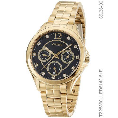 Relógio Feminino Citizen TZ28360U Dourado