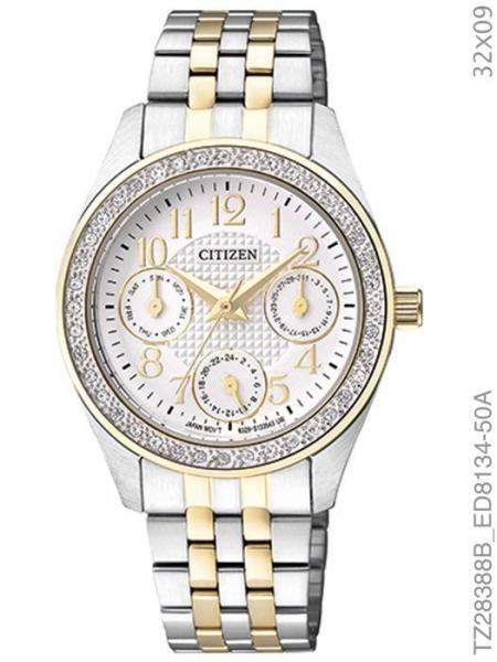 Relógio Feminino Citizen TZ28388B Prata e Dourado