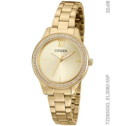 Relógio Feminino Citizen TZ28333G Dourado