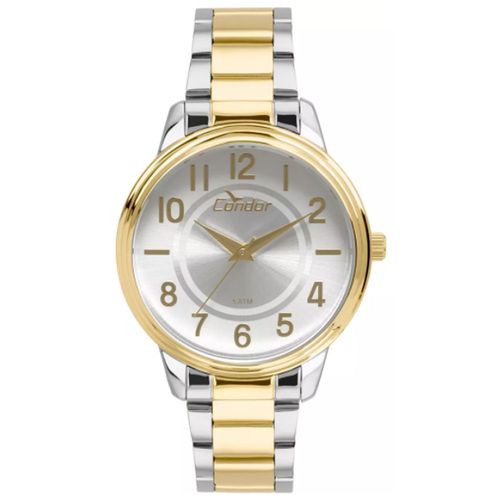 Relógio Feminino Condo Anadigi Co2035kuv/5b - Prata/dourado