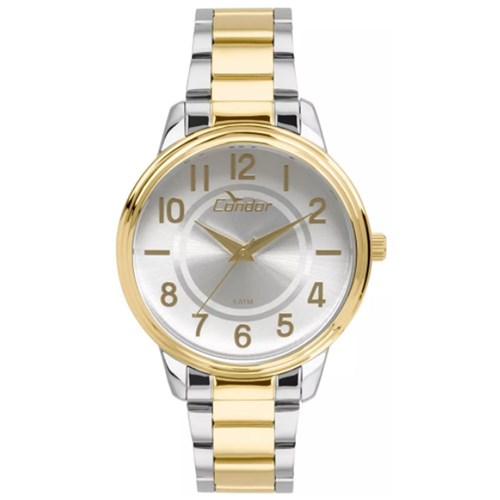 Relógio Feminino Condo Anadigi Co2035kuv/5B - Prata/Dourado