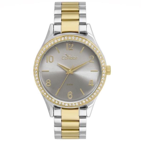 Relógio Feminino Condor CO2035KUZ/5C Pulseira Bicolor Prata/Dourada