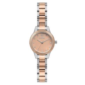 Relógio Feminino Condor CO2035MSL/5J 25mm Aço Bicolor Prata/Rose