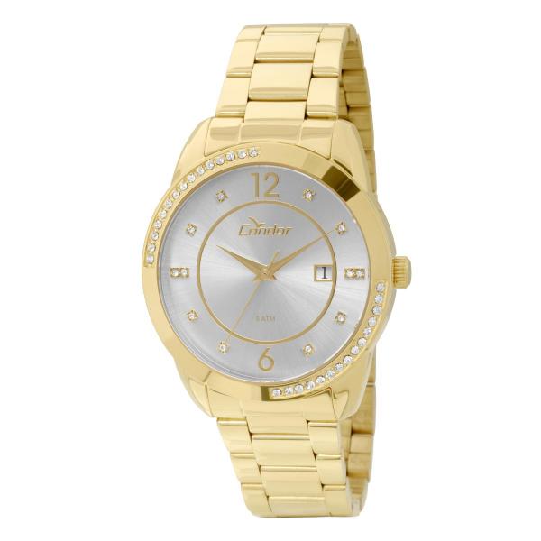 Relógio Feminino Condor CO2115TN/4K Pulseira Aço Dourada