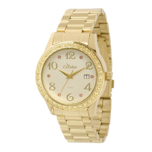 Relógio Feminino Condor CO2115TU/4X Pulseira Aço Dourada