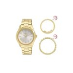 Relogio Feminino Condor Dourado 2 Aro Co2035kurt4k