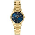 Relogio Feminino Condor Dourado Banhado Ouro Co2035mpz4a