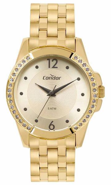 Relogio Feminino Condor Dourado Banhado Ouro CO2035MRA4X