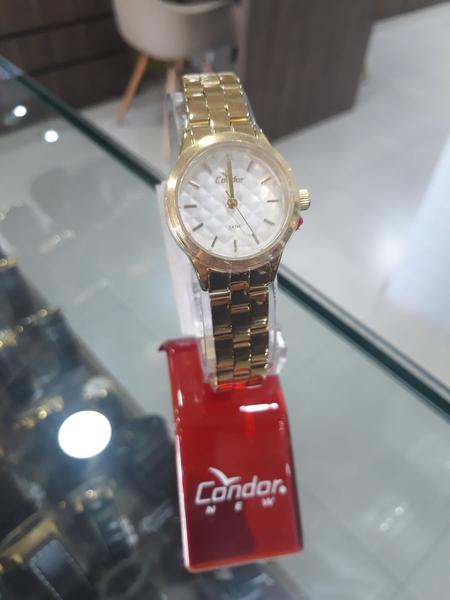 Relogio Feminino Condor Dourado Pequeno Analogico Original