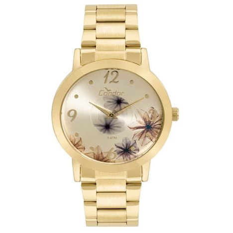 Relógio Feminino Condor Fashion Disco Co2035kvw/4D - Dourado