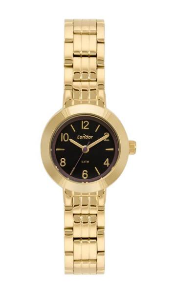 Relogio Feminino Condor Feminino Dourado Banhado Ouro CO2035MQE4P