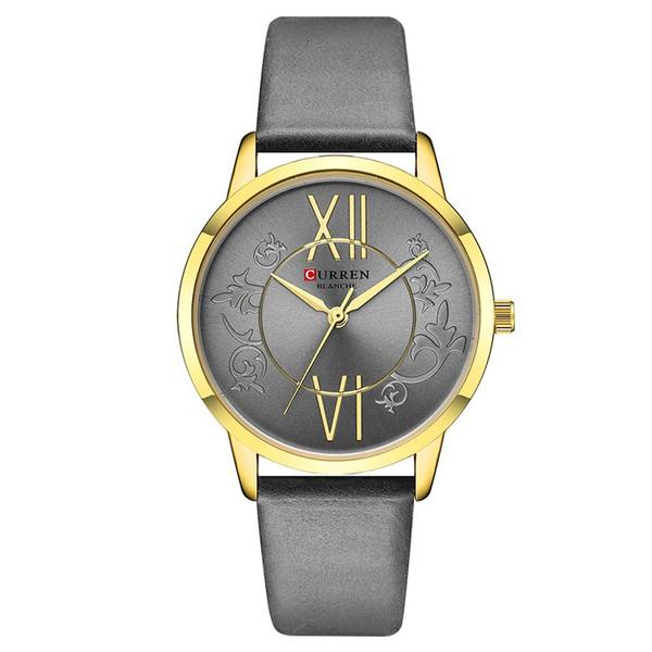 Relogio Feminino Curren Analogico C9049L - Dourado e Cinza