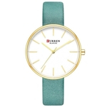 Relógio Feminino Curren Analógico C9042L - Dourado e Verde