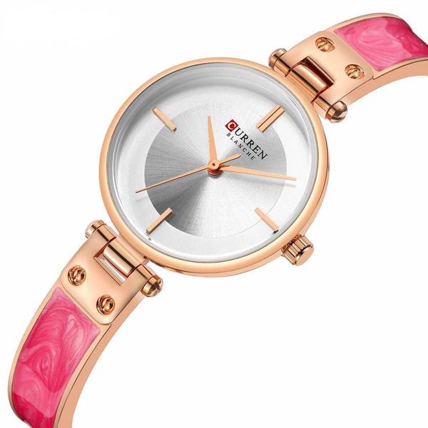 Relógio Feminino Curren Analógico C9058L - Rose e Rosa