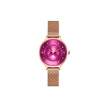 Relógio Feminino Curren Analógico C9036l - Rose E Roxo