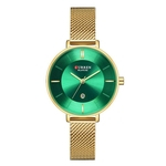 Relógio Feminino Curren Analógico C9037L - Dourado e Verde