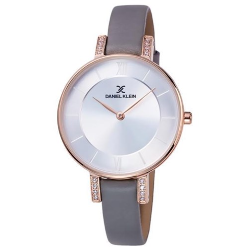 Relógio Feminino Daniel Klein Dk12027-7 - Cinza/Dourado