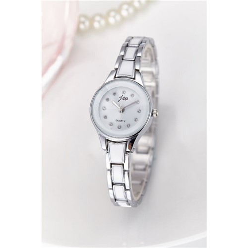 Relógio Feminino de Luxo Pulseira Montre Femme Quartzo