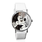 Relógio Feminino De Pulso Branco Analógico Mickey Mouse Disney