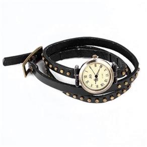 Relógio Feminino de Pulso Jq Pulseira de Couro - Preto