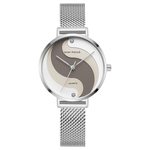 Relógio Feminino de Quartz à Prova d'àgua MINIFOCUS-MF0291L - Prateado - 60