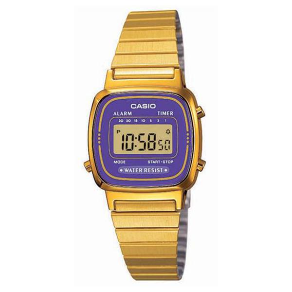 Relógio Feminino Digital Casio LA670WGA-6DF - Dourado LA670WGA-6DF - Casio*