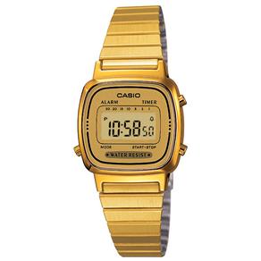 Relógio Feminino Digital Casio LA670WGA9DF - Dourado