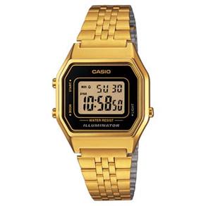 Relógio Feminino Digital Casio LA680WGA1DF - Dourado