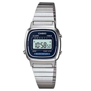 Relógio Feminino Digital Casio Vintage LA670WA2DF - Prata