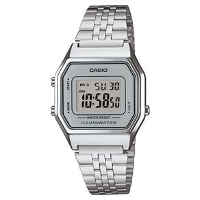 Relógio Feminino Digital Casio Vintage LA680WA-7DF - Prata