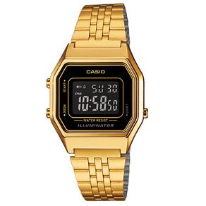 Relógio Feminino Digital Casio Vintage LA680WGA-1BDF - Dourado