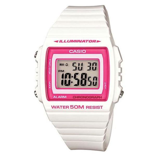 Relógio Feminino Digital Casio W-215H-7A2VDF - Branca W-215H7A2VDF - Casio*