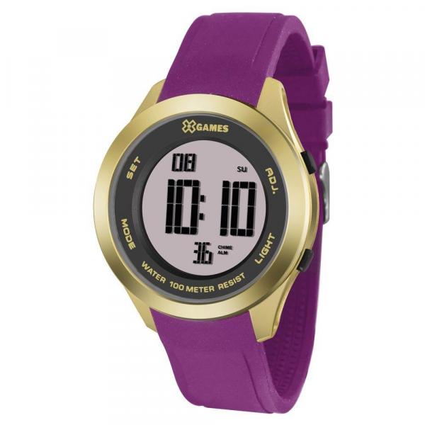 Relogio Feminino Digital Dourado com Pulseira Rosa Lince - X-games