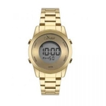 Relogio Feminino Digital Dourado Condor COBJ3279AA/4X