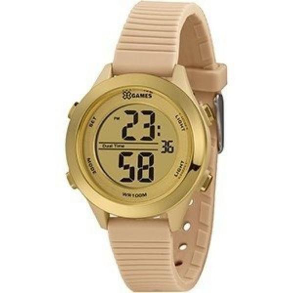 Relogio Feminino Digital Dourado e Bege Xgames Original+ NF - X-Games