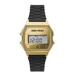 Relogio Feminino Digital Dourado e Preto Mormaii MOJH02AK/4D