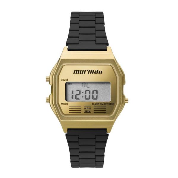 Relogio Feminino Digital Dourado e Preto Mormaii MOJH02AK/4D