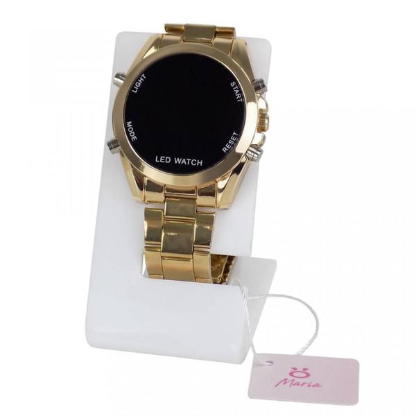 Relógio Feminino Digital Dourado Led - Orizom