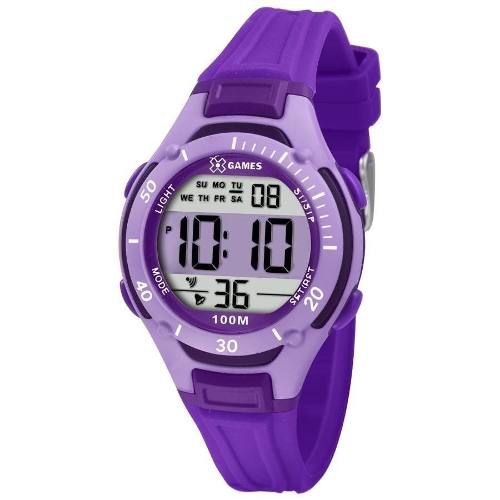 Relogio Feminino Digital Infantil Roxo Xgames Xkppd014 Bxux - X-games