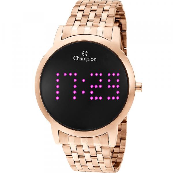 Relógio Feminino Digital Led Roxo Rose Champion Original NF