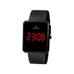 Relogio Feminino Digital Led Vermelho Preto Champion Original+nf