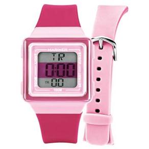 Relógio Feminino Digital Mariner Troca Pulseira HB8T - Rosa