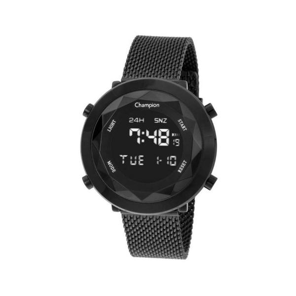 Relogio Feminino Digital Preto Fashion CH48028D - Champion