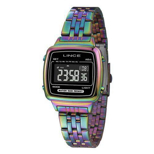 Relogio Feminino Lince Digital Prata Sdph063l