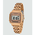 Relogio Feminino Digital Quadrado Rose Lince Sdrh041l Bxrx