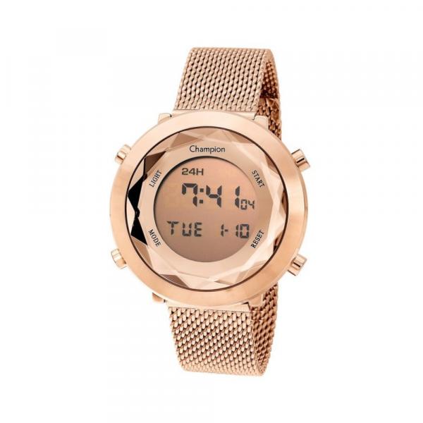 Relogio Feminino Digital Rose Gold Fashion Champion Original+NF