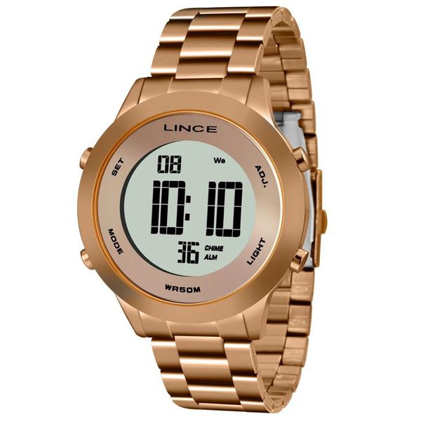 Relogio Feminino Digital Rose Lince SDRH037L BXRX