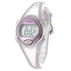 Relógio Feminino Digital Timex Indiglo Ironm Sleek Watch T5K027WKL – Branco/Rosa